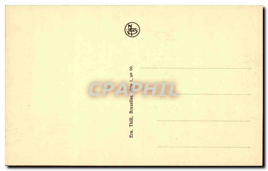 CPA Bruxelles Tombeau du soldat inconnu ( lion ) — Rückseite