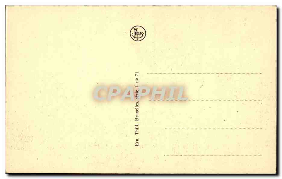 CPA Bruxelles Place de la Bourse et boulevard Anspach — Rückseite