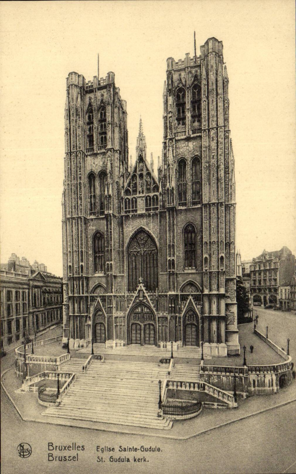 CPA Bruxelles Eglise Sainte Gudule