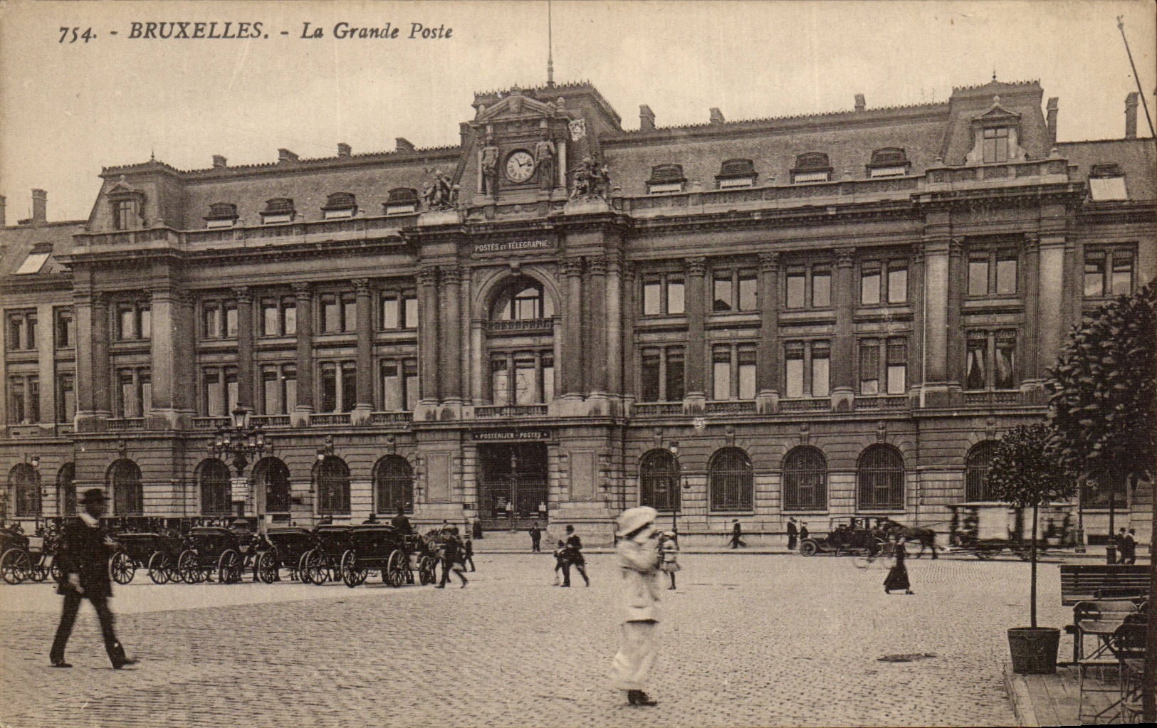 CPA Bruxelles la grande poste 