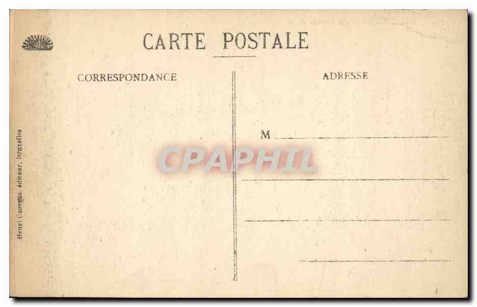 CPA Bruxelles la grande poste  — Rückseite