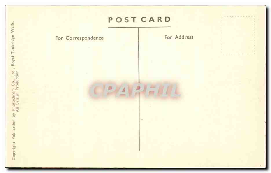CPA Londrs london Thames Embankment — Rückseite