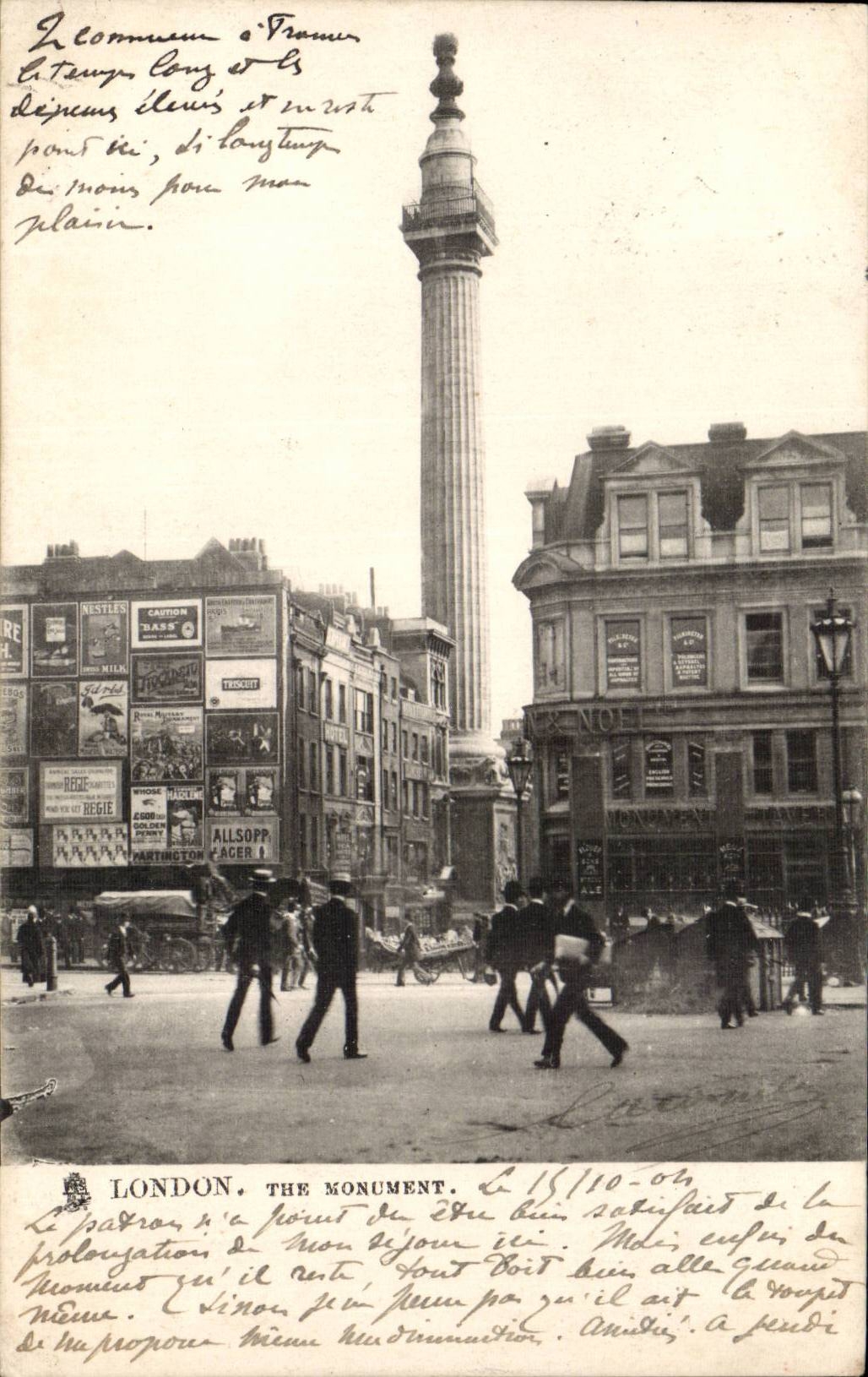 CPA Londres london The monument