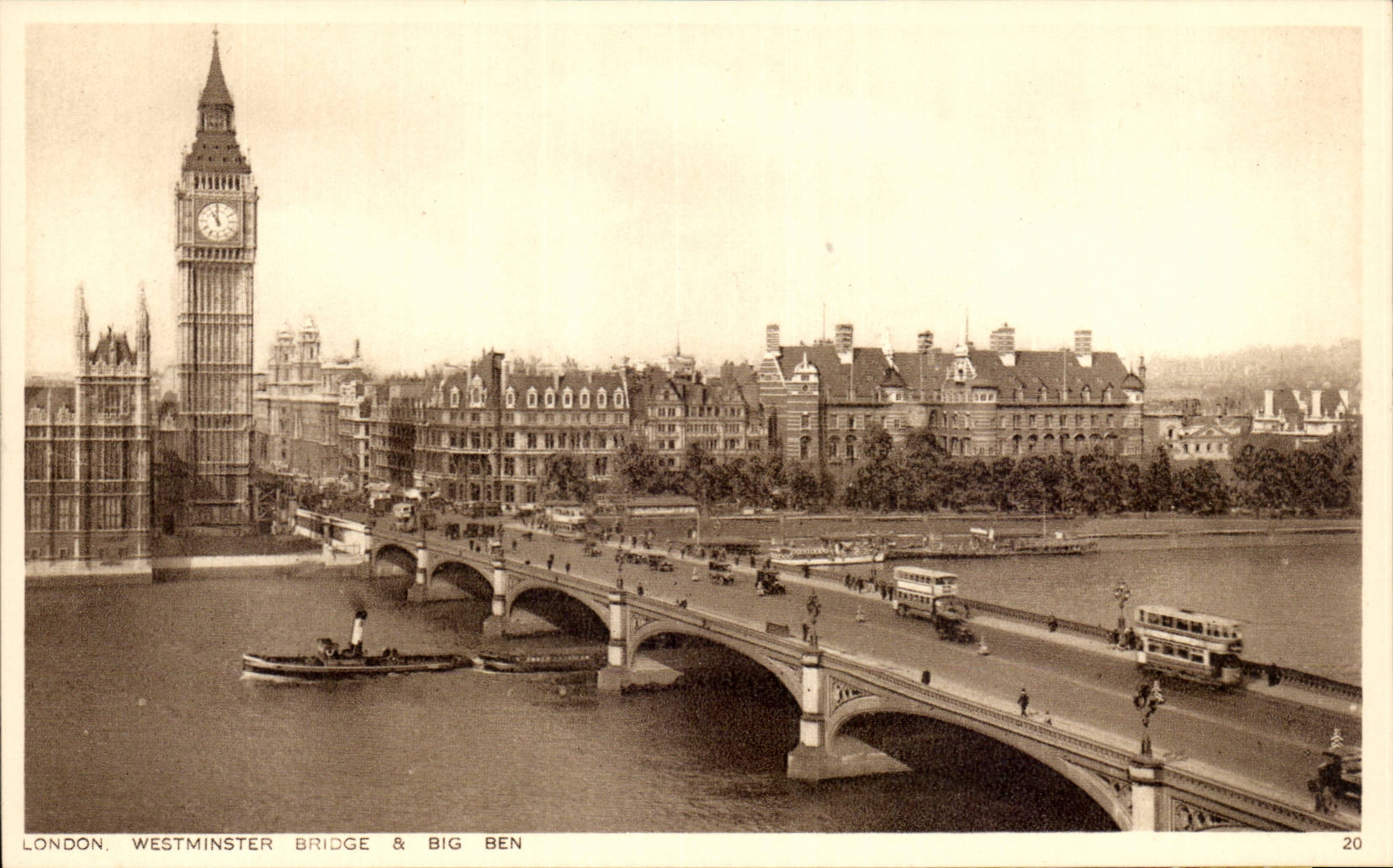 Grande Bretagne London Londres CPA Westminster Bridge and big Ben