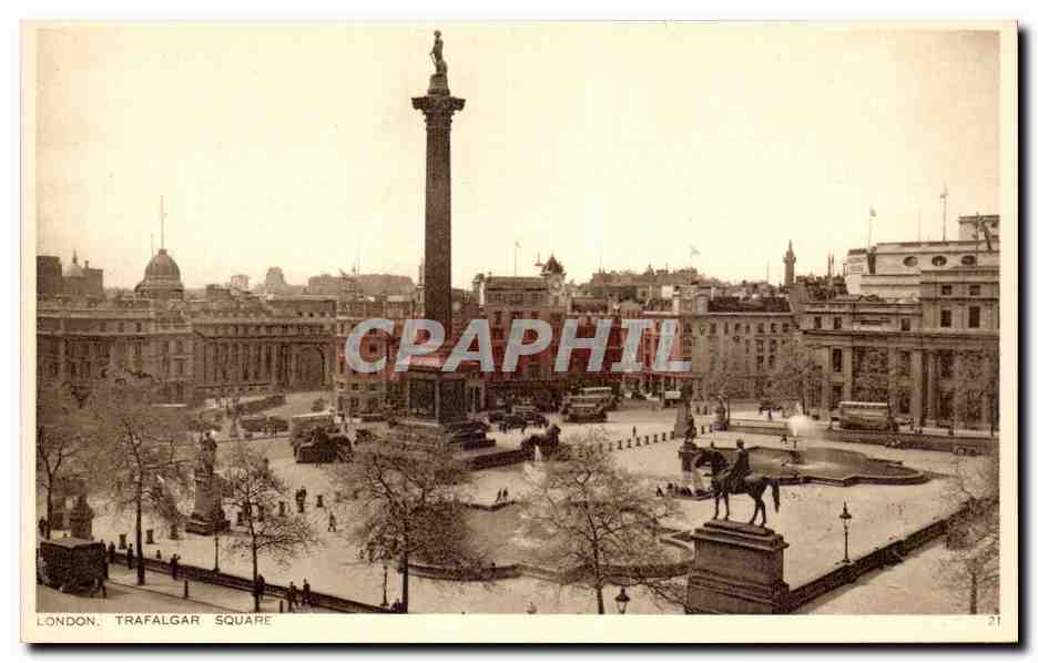 Grande Bretagne London Londres CPA Trafalgar Square