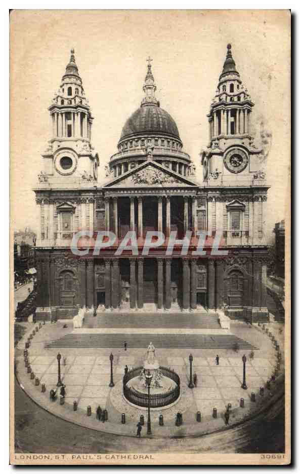 Grande Bretagne London Londres CPA St Paul's catedral