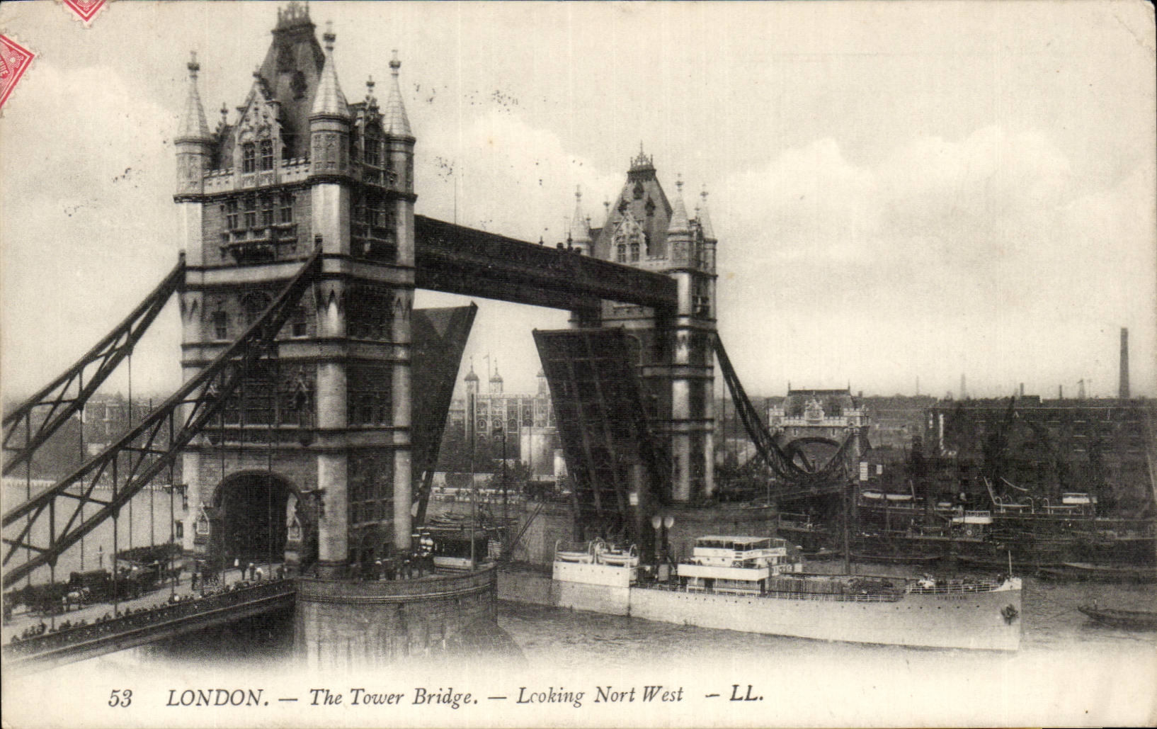 Grande Bretagne London Londres CPA the tower bridge Looking North West