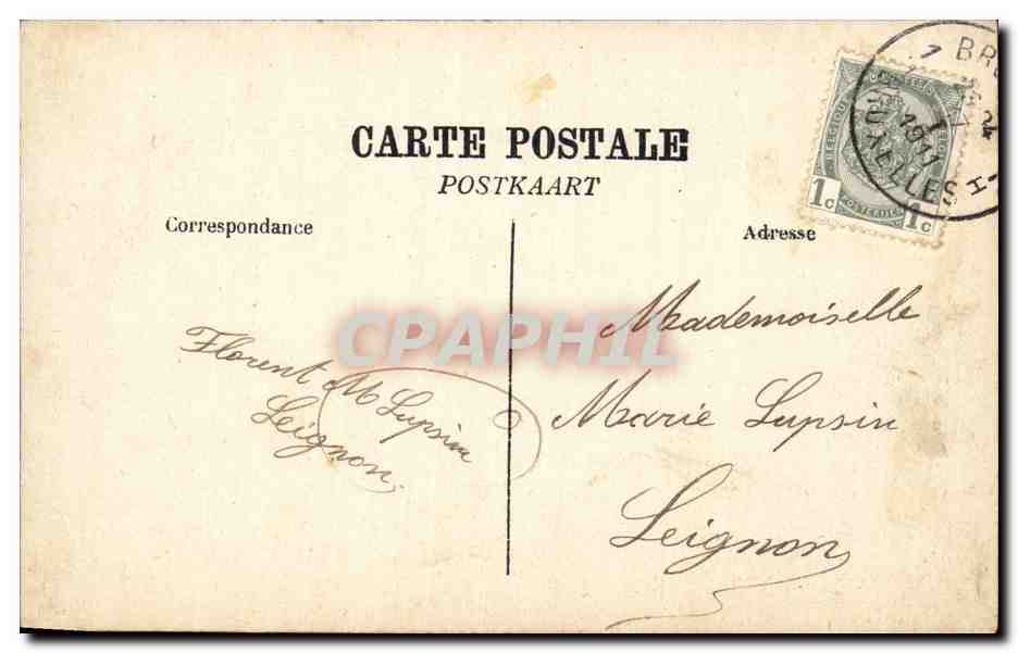 Bruxelles CPA Exposition de 1910 Le royaume merveilleux — Rückseite
