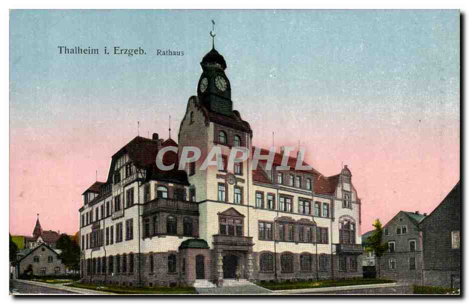 Allemagne CPA Thalheim i Erzgeb Rathaus