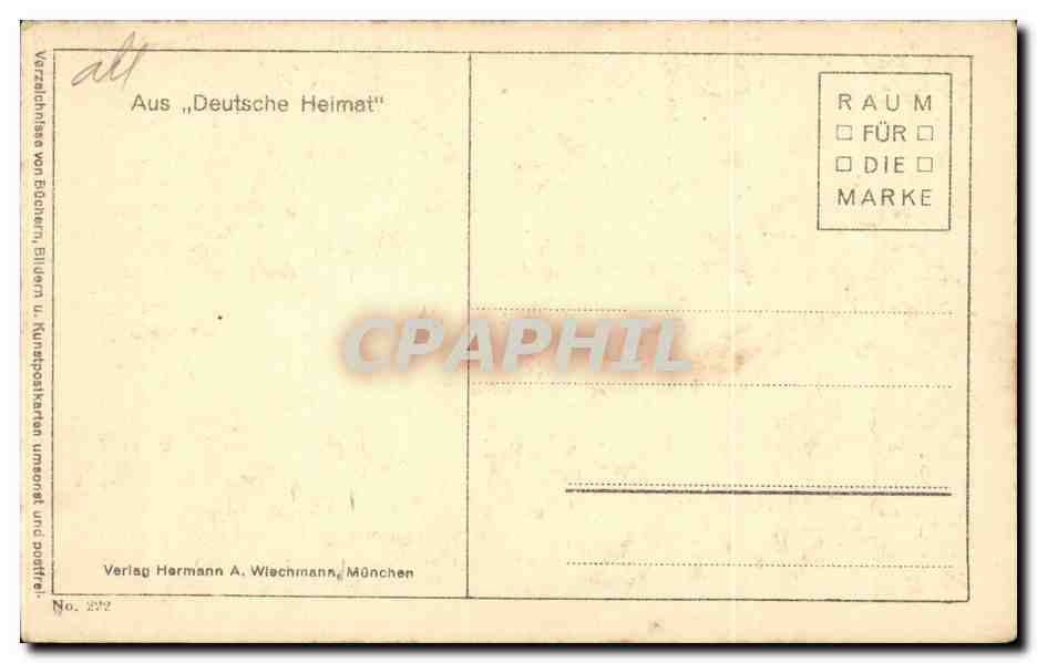CPA Im Einsamer Heide Romer — Verso
