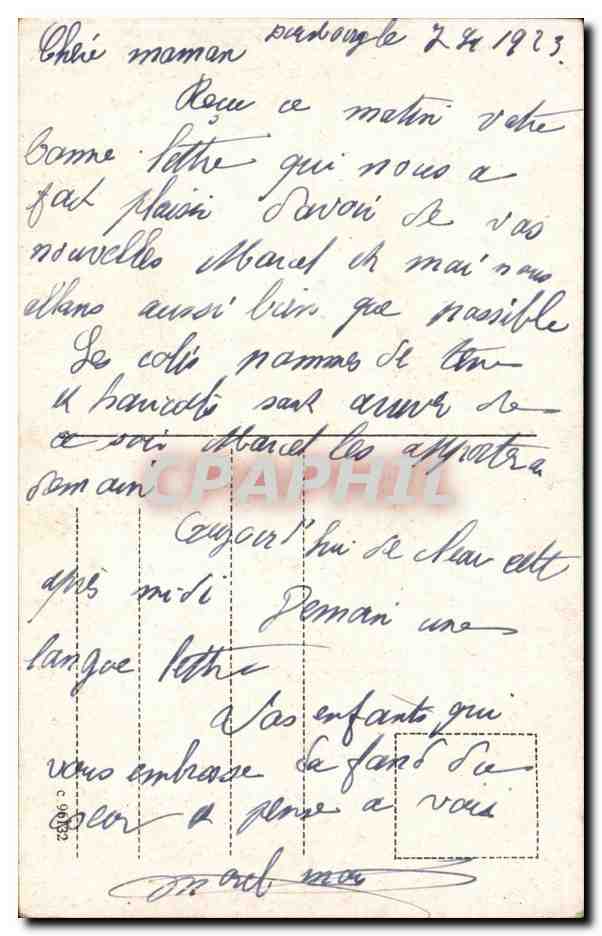 CPA Duisburg Partie auf dem Kaiserberg — Rückseite