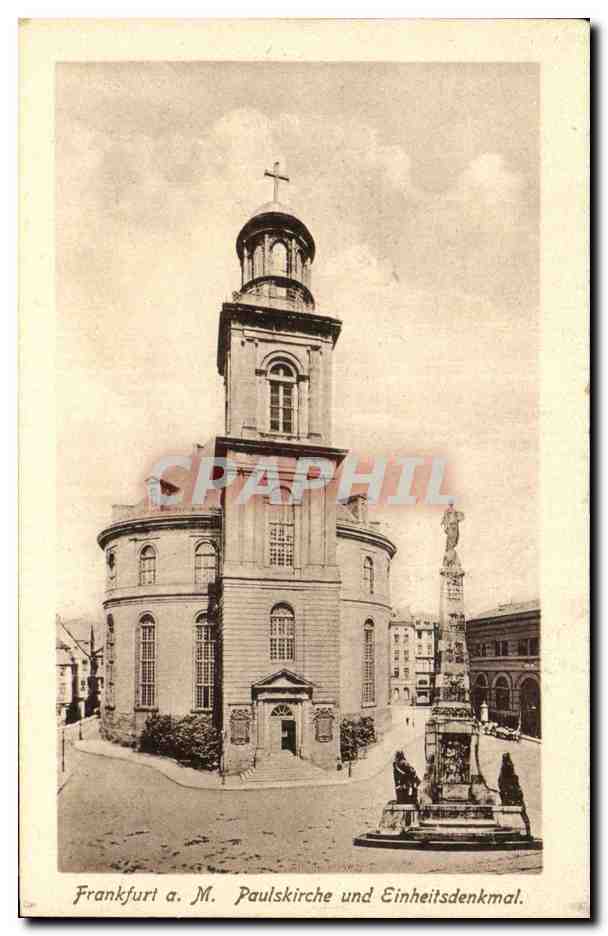 CPA Frankfurt a M Paulskirche und Einheitsdenkmal