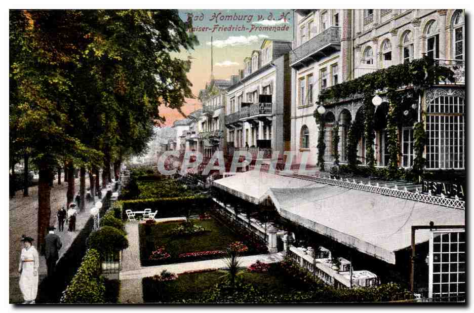 CPA Bad Homburg Kgl Kaiser Friedrich promenade