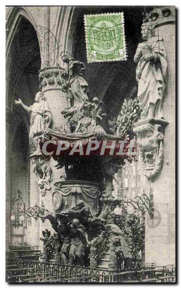 CPA Bruxelles La chaire de Ste Gudule