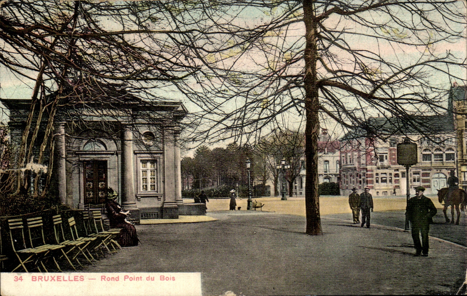 CPA Bruxelles Rond point du bois