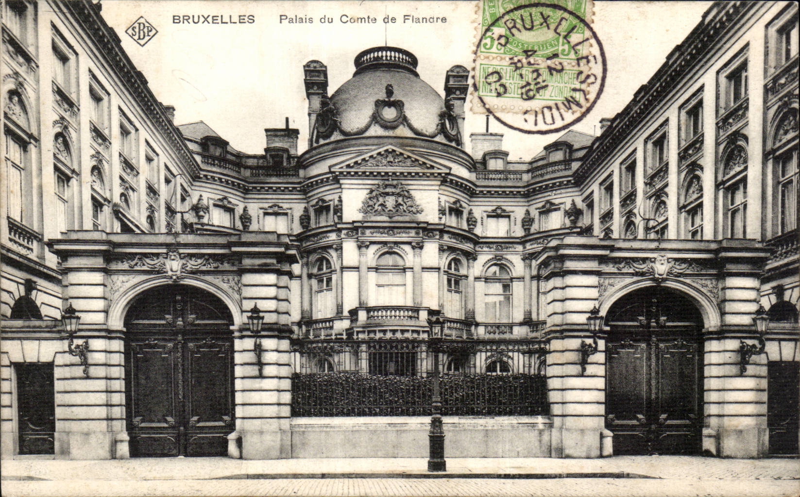 CPA Bruxelles Palais du comte de Flandre