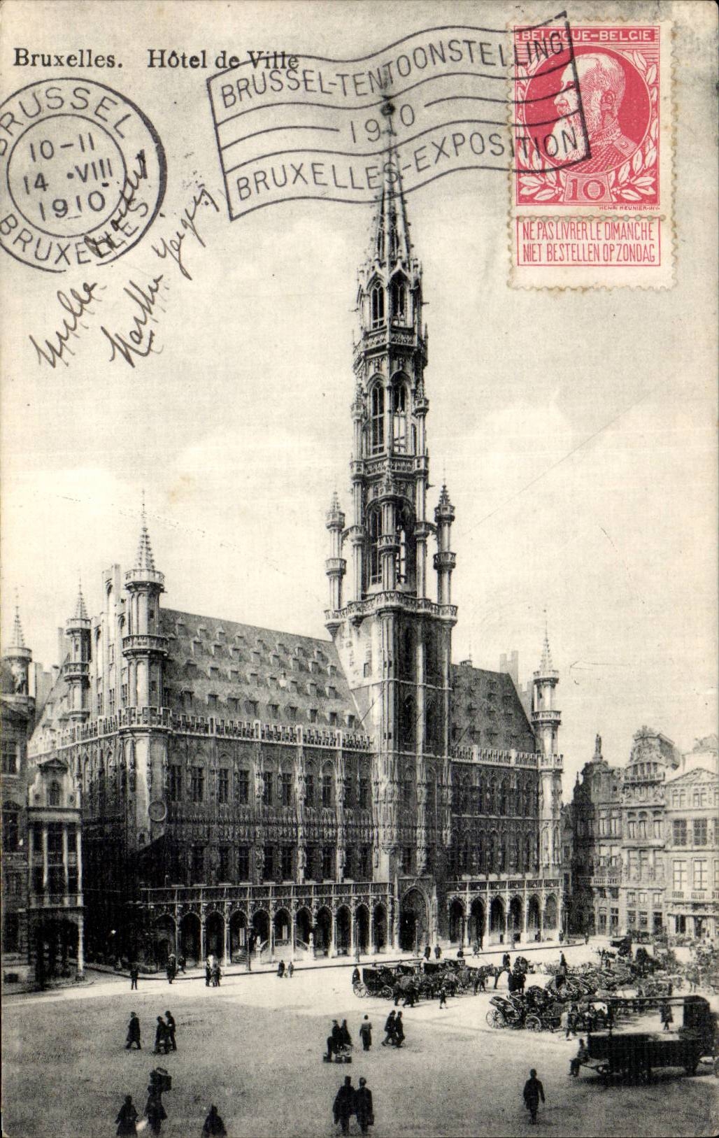 CPA Bruxelles Hotel de ville