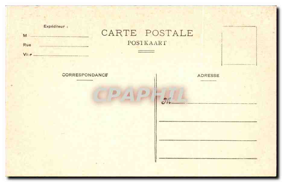 CPA Bruxelles Musee des Beaux Arts — Rückseite