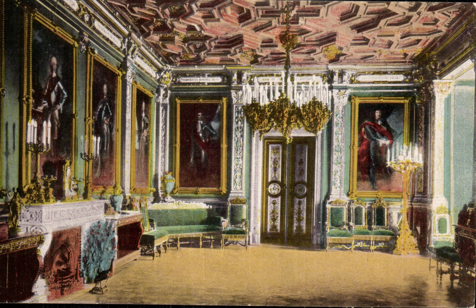 CPA Baden Baden Prunkgemach Gruner Saal