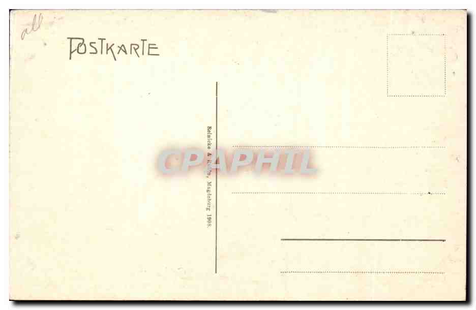 CPA Godesberg Partie in den Rheinanlagen — Rückseite