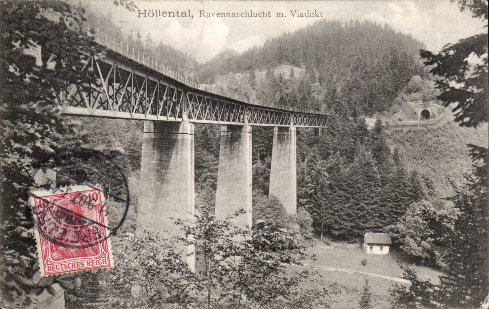 CPA Hollental Ravennaschulcht im Viadukt