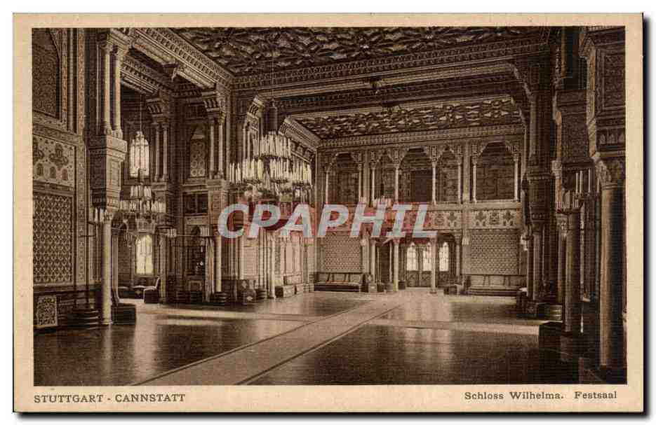 CPA Stuttgart Cannstatt Schloss Wilhelms Festsaal