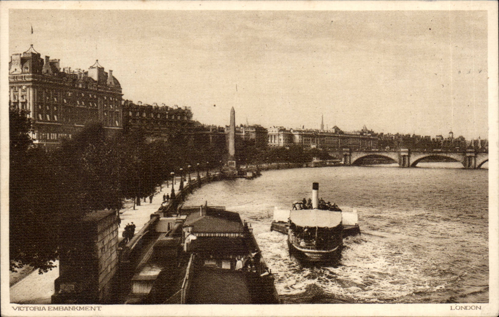 CPA Great Britain Londres london Victoria Embankment
