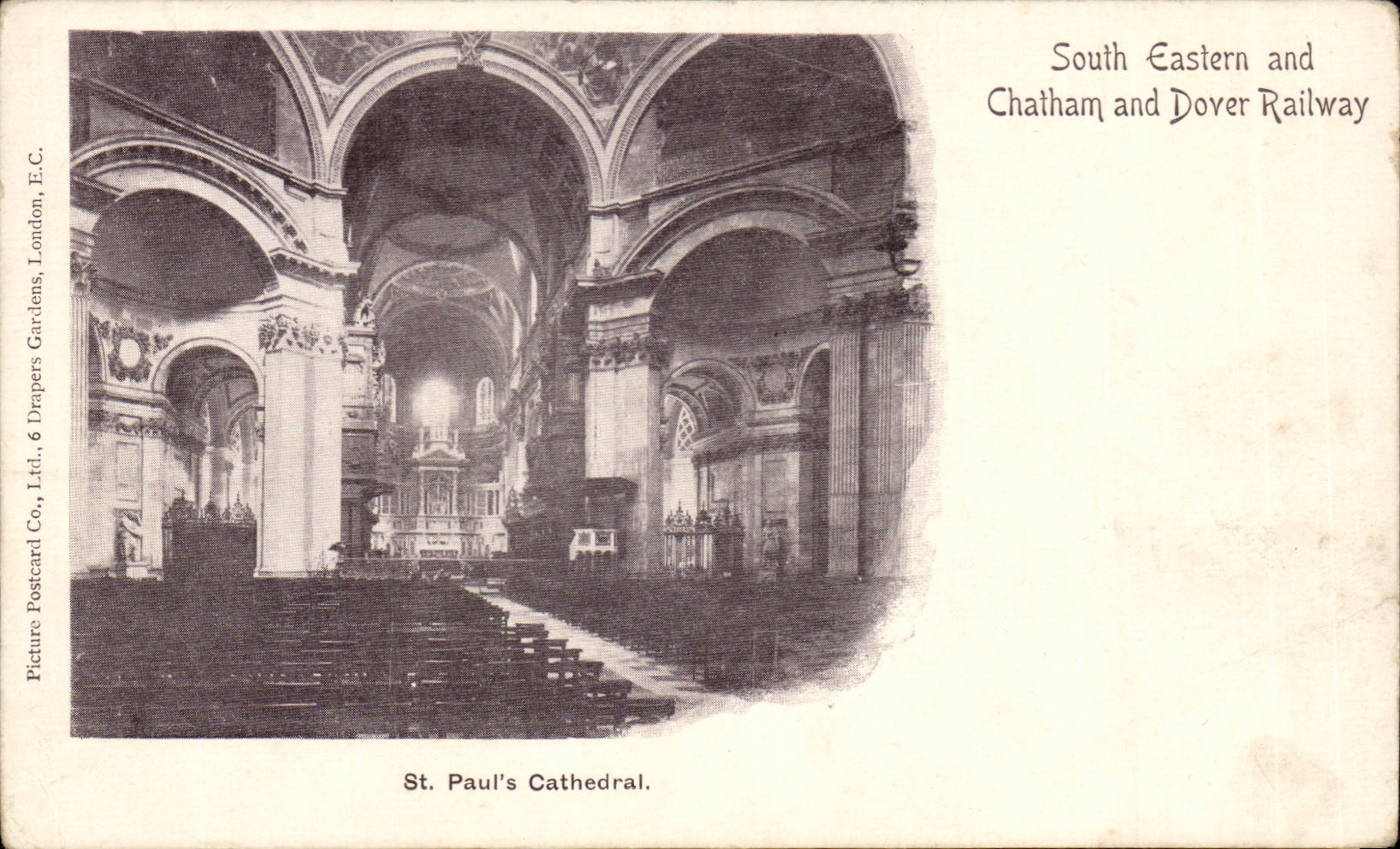 CPA Great Britain Londres london St Paul's cathedrale South Eastern and Chatham and Dover Railway
