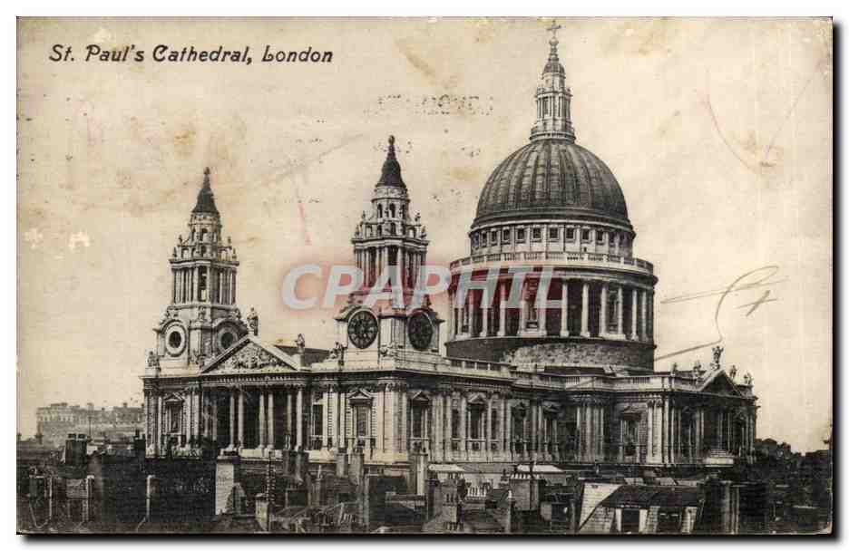 CPA Great Britain Londres london St Paul's Cathedral