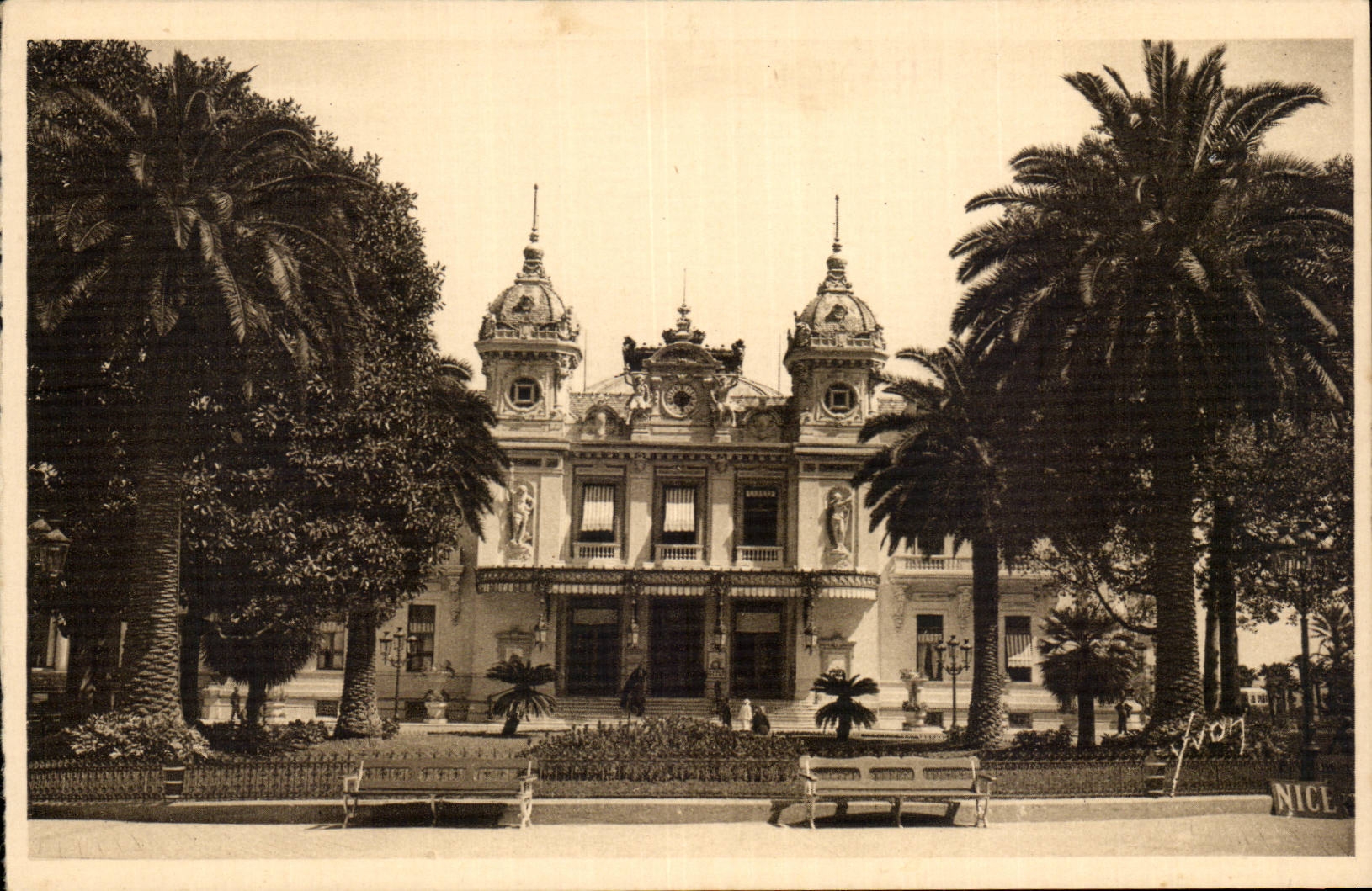 CPA Monte Carlo Monaco Le casino et les jardins