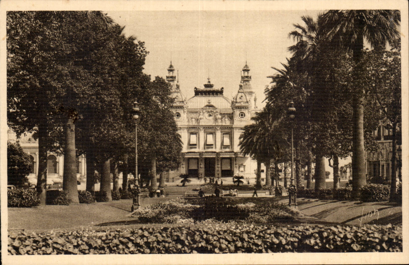 CPA Monte Carlo Monaco Le casino et les jardins