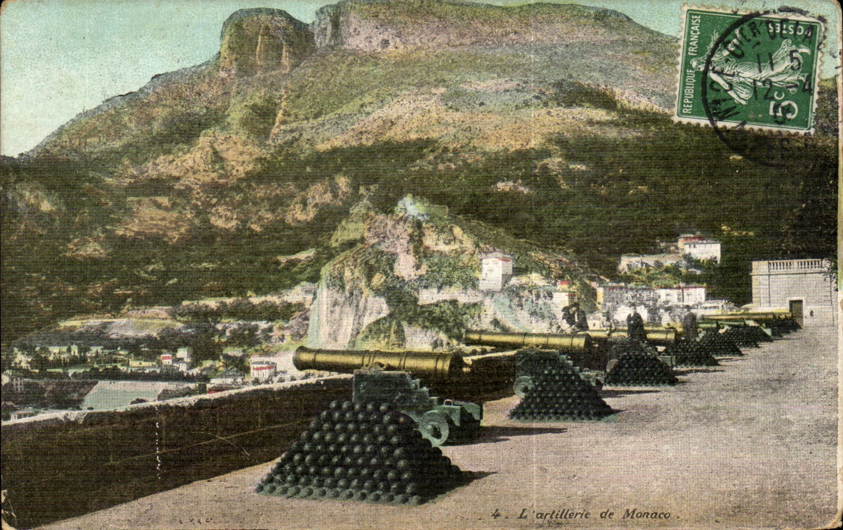 CPA Monaco Monte Carlo L'artillerie Canons