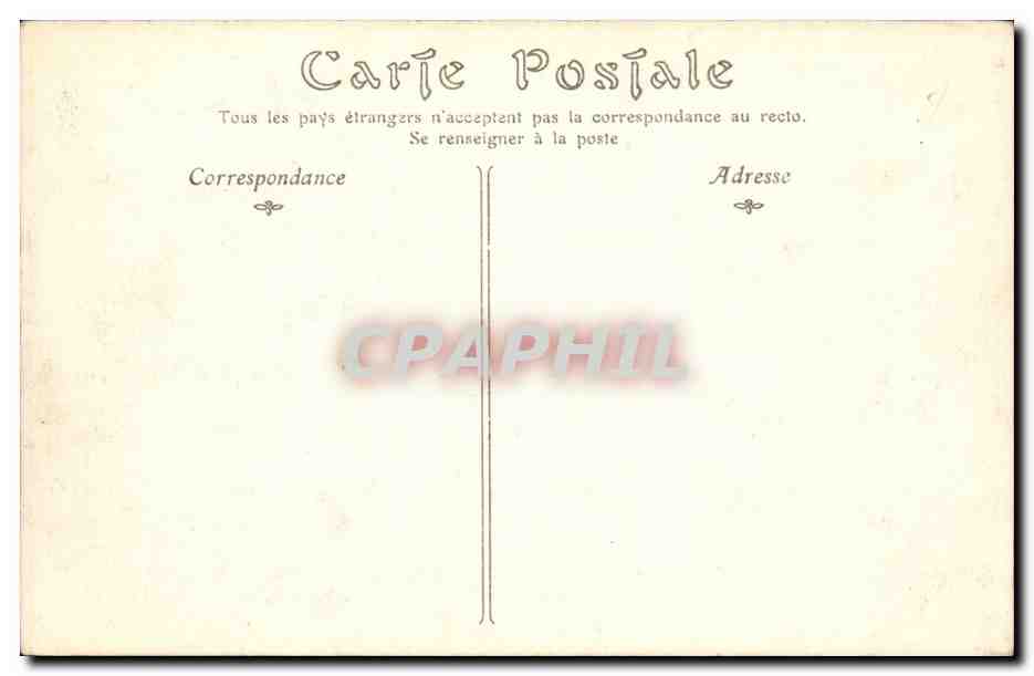 CPA Monaco Monte Carlo Le palais du prince — Rückseite