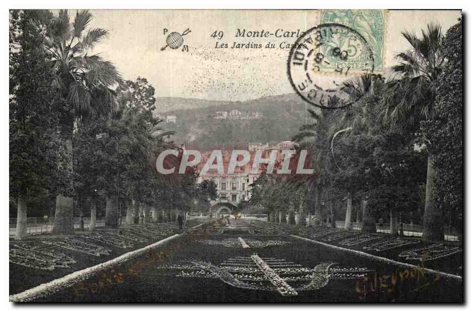 CPA Monaco Monte Carlo Les jardins du casino Credit Lyonnais