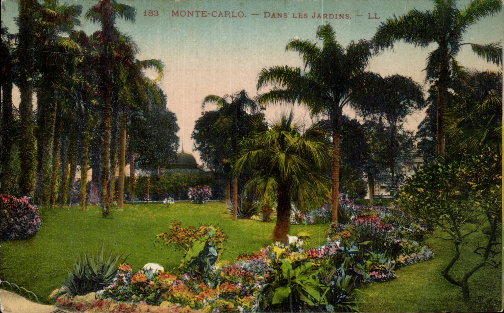 CPA Monaco Monte Carlo Dans les jardins