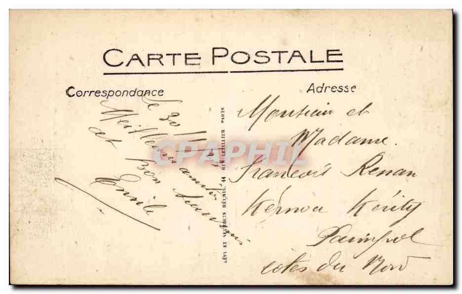 CPA Monaco Monte Carlo Dans les jardins — Verso
