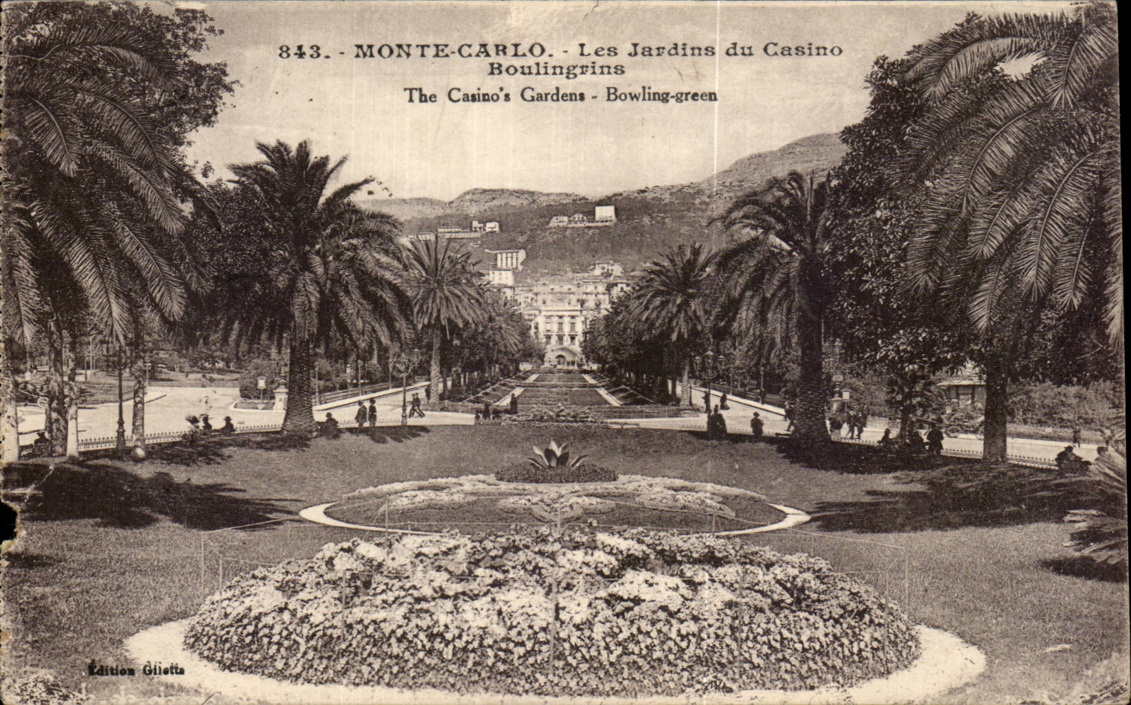 CPA Monaco Monte Carlo Les jardins du casino Boulingrins