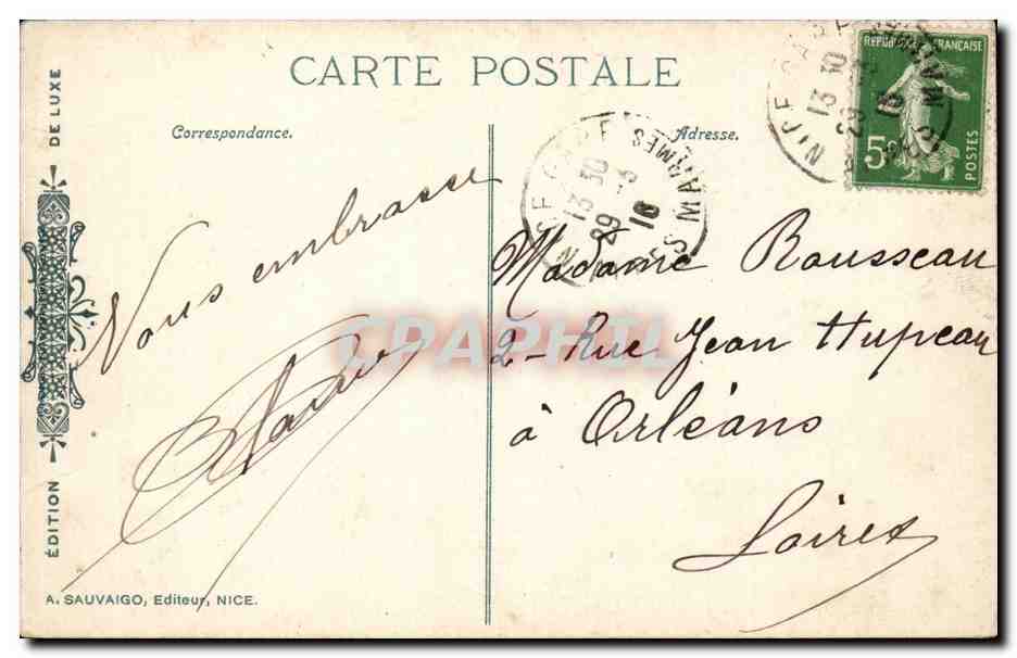 CPA Monaco Monte Carlo Entree du casino — Rückseite
