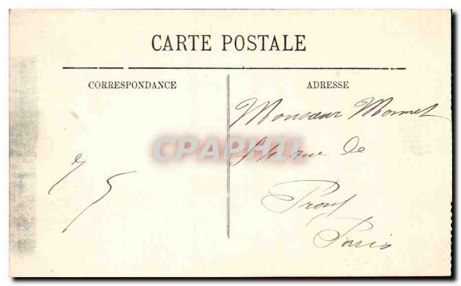 CPA Monaco Monte Carlo Le palais du prince — Rückseite