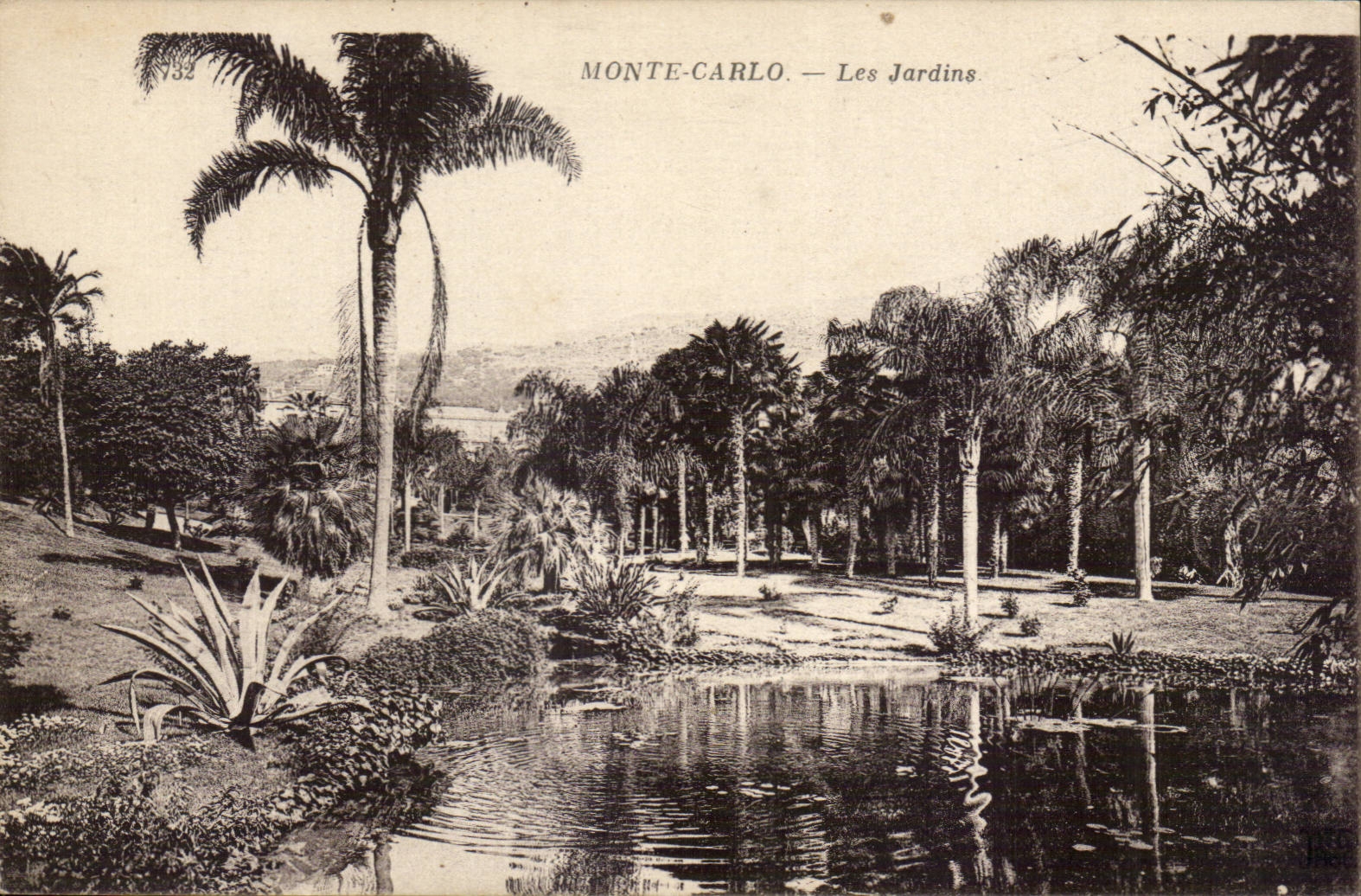 CPA Monaco Monte Carlo Les jardins