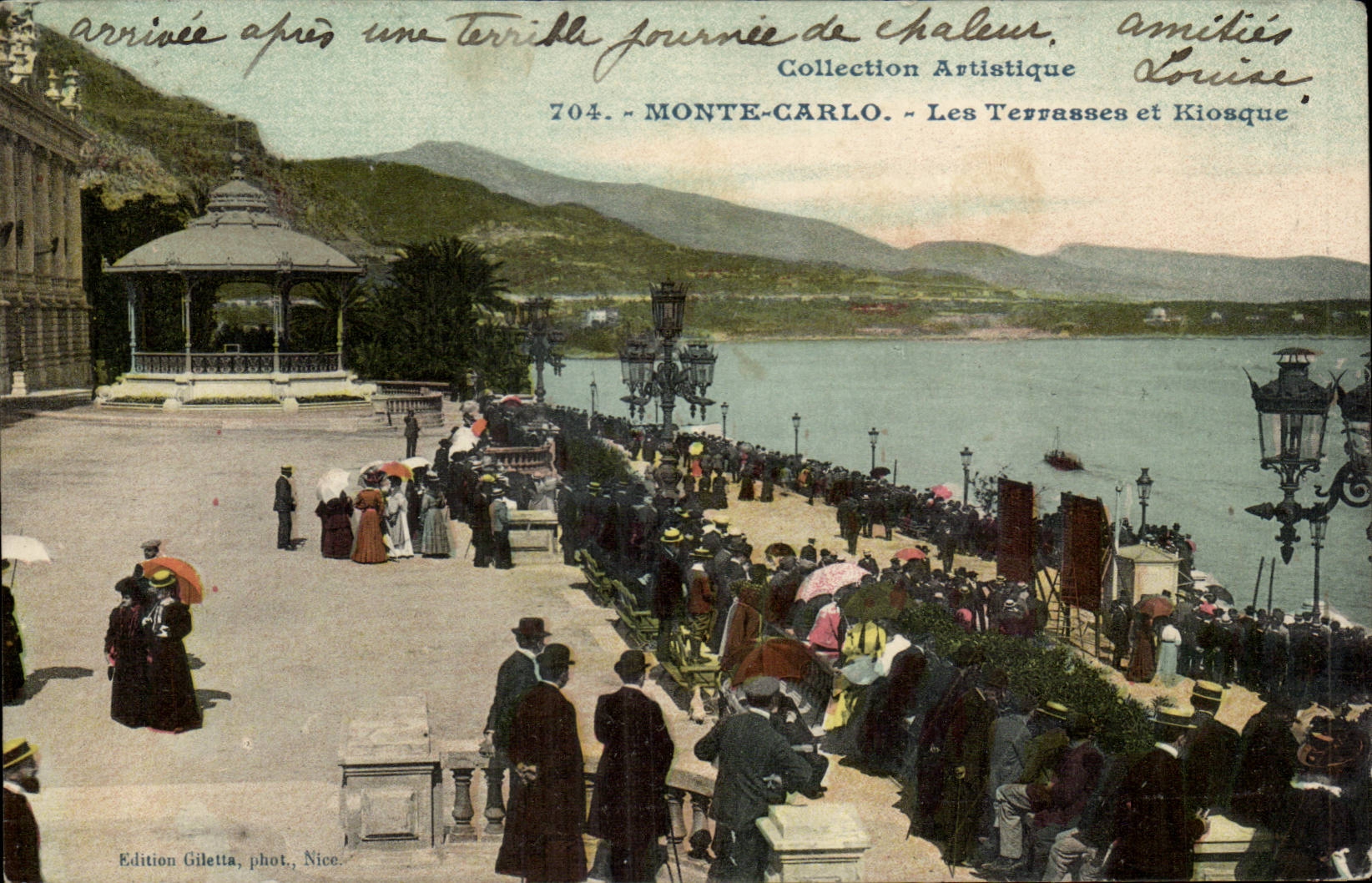 CPA Monaco Monte Carlo Les terrasses et kiosque