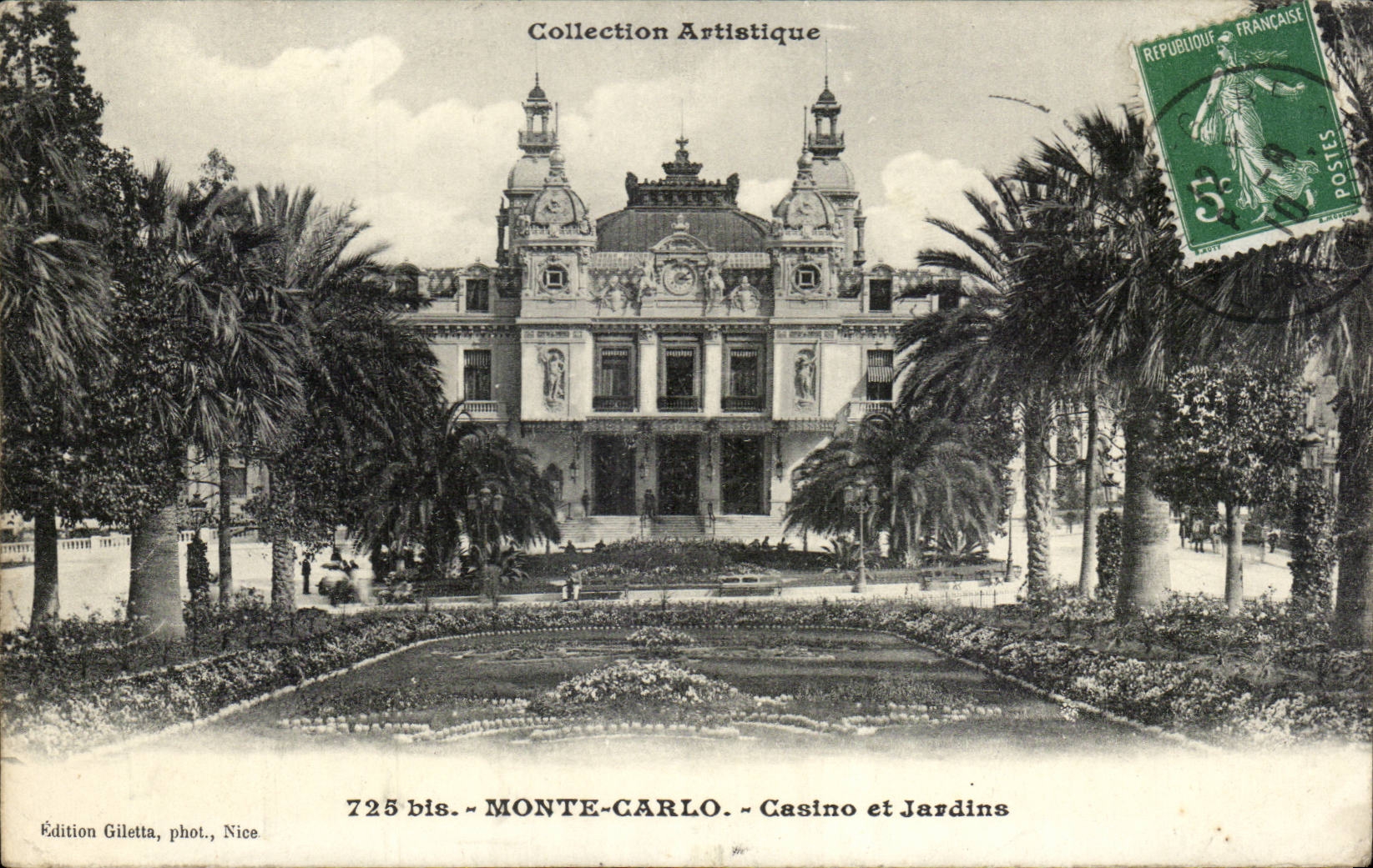 CPA Monaco Monte Carlo Casino et jardins