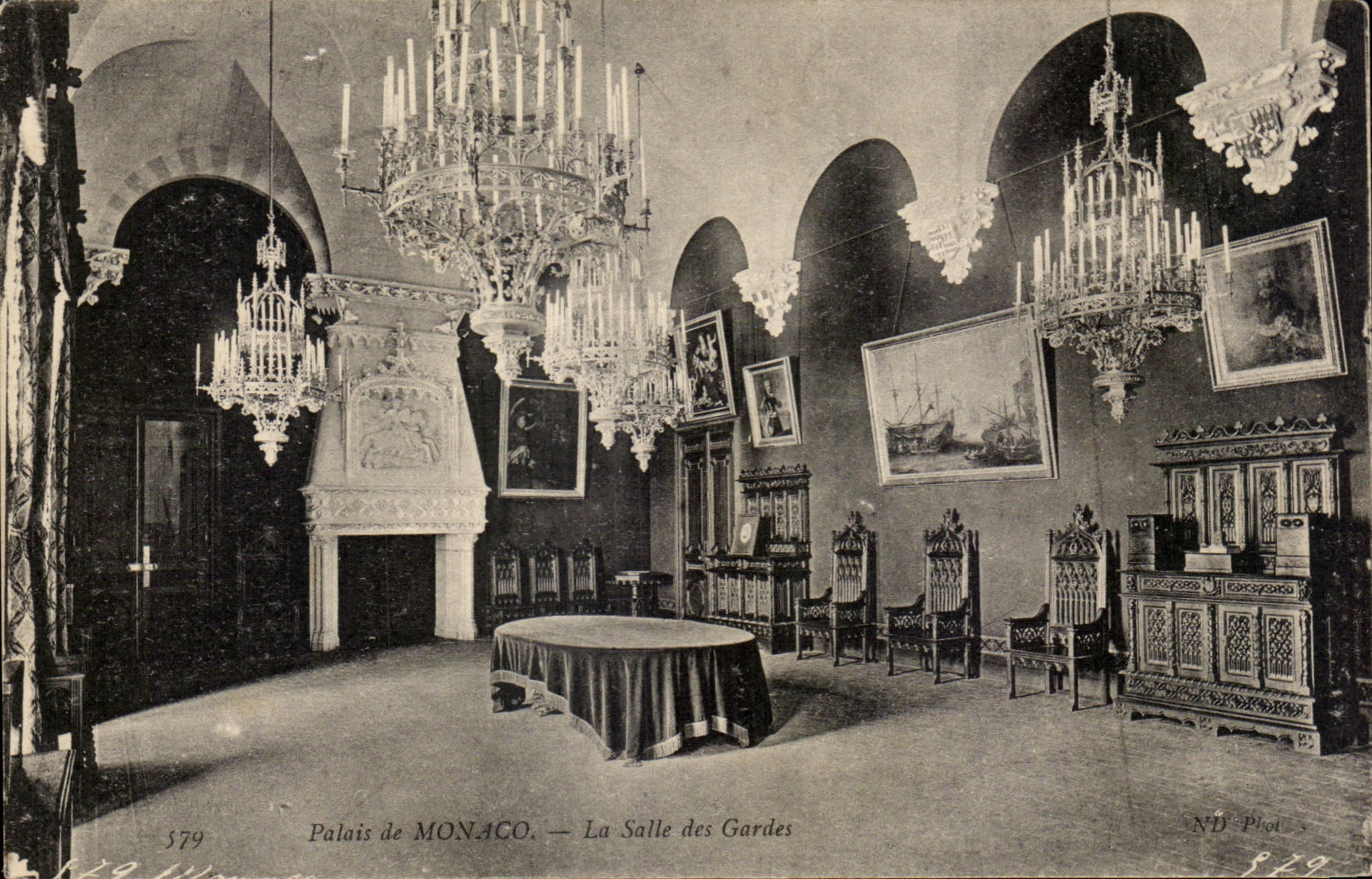 Palais de MONACO — La Salle des Gardes — ND'Phot, n° 579