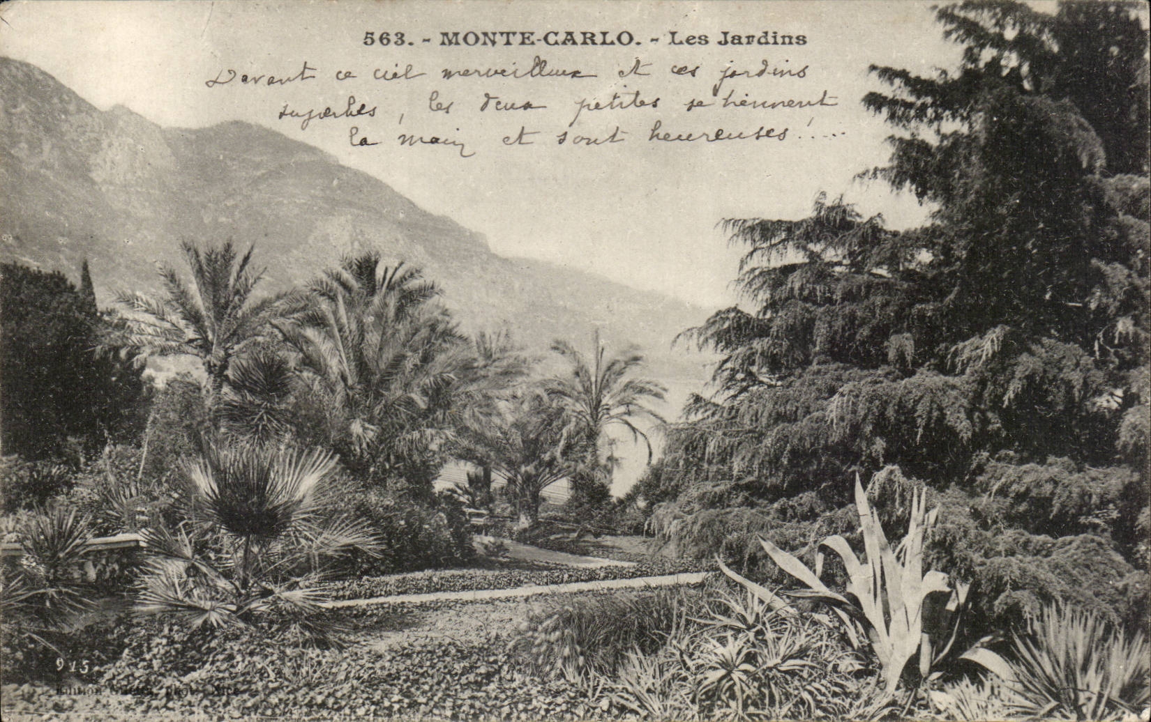 CPA Monaco Monte Carlo Les jardins