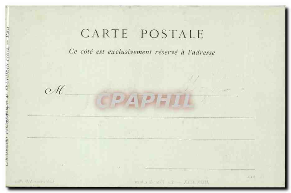 CPA Monaco Monte Carlo La tete de chien — Rückseite