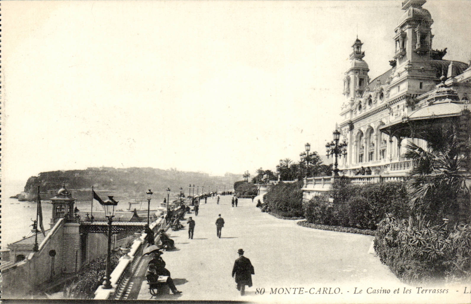 CPA Monaco Monte Carlo Le casino et les terrasses
