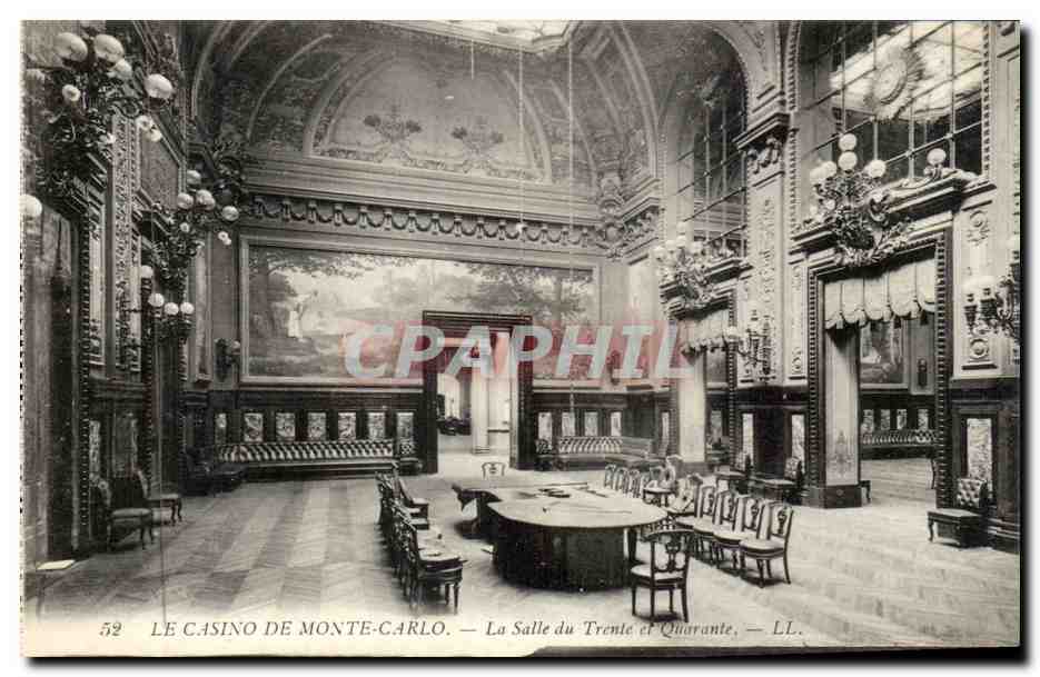 CPA Monaco Monte Carlo Le casino La salle du Trente et Quarante