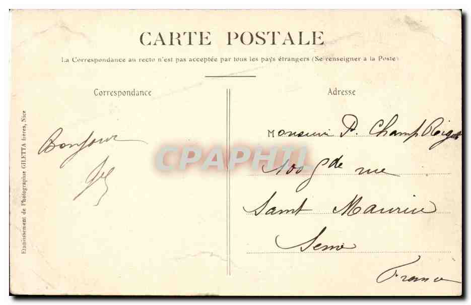 MONTE-CARLO - Vue générale - Yacht "Princesse-Alice" — Collection Artistique, Edition Giletta, n°718 — Reverso