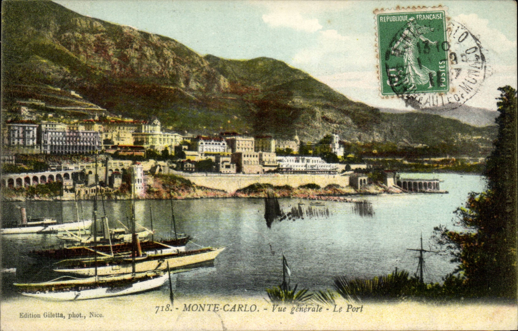 CPA Monaco Monte Carlo Vue generale le port