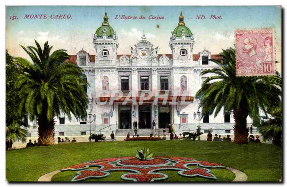 CPA Monaco Monte Carlo L'entree du casino
